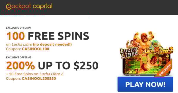 Jackpot Paradise 50 no deposit free spins 2024
