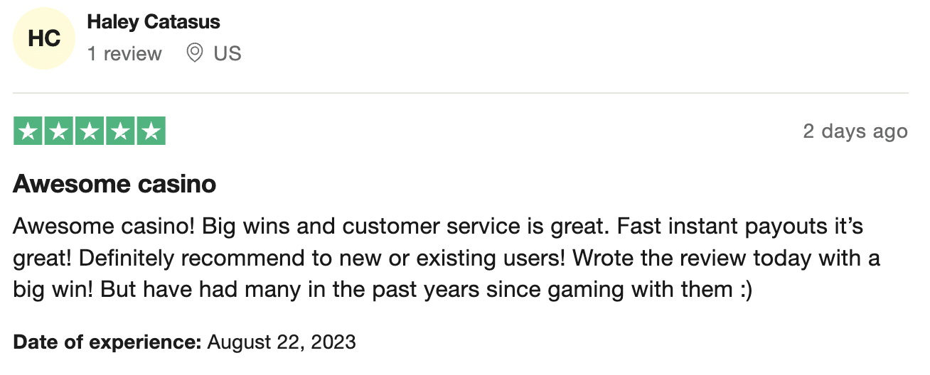 online casino usa accepted