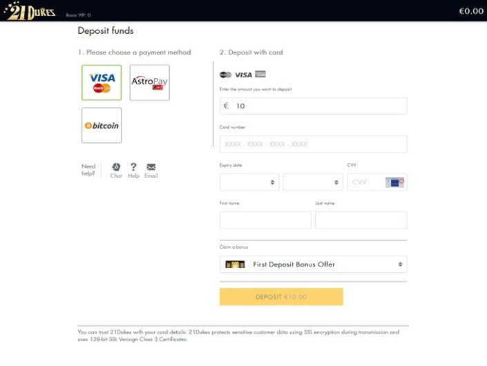 strip to win $1 deposit